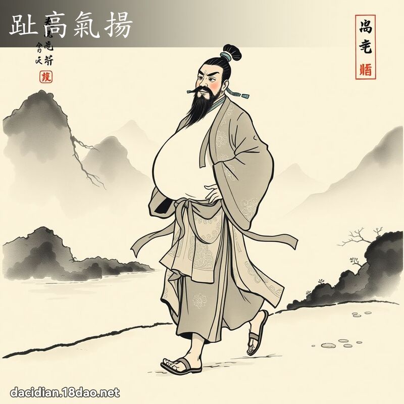 趾高气扬 配图