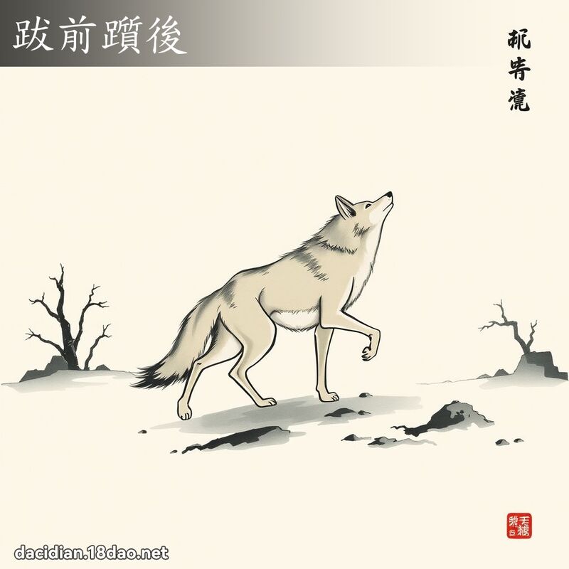 跋前躓后 配图