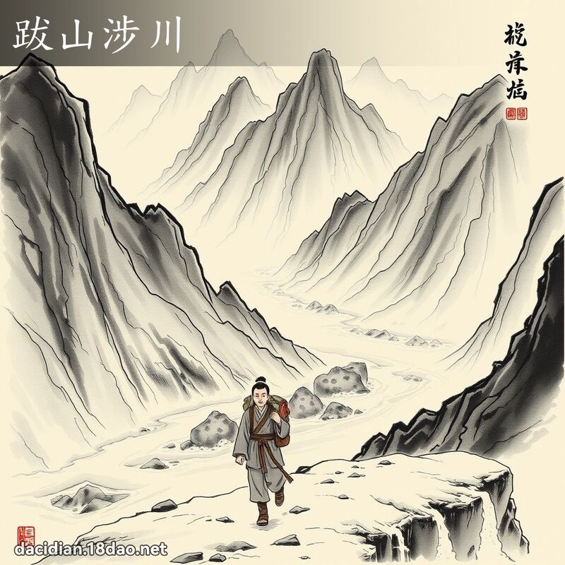 跋山涉川 配图
