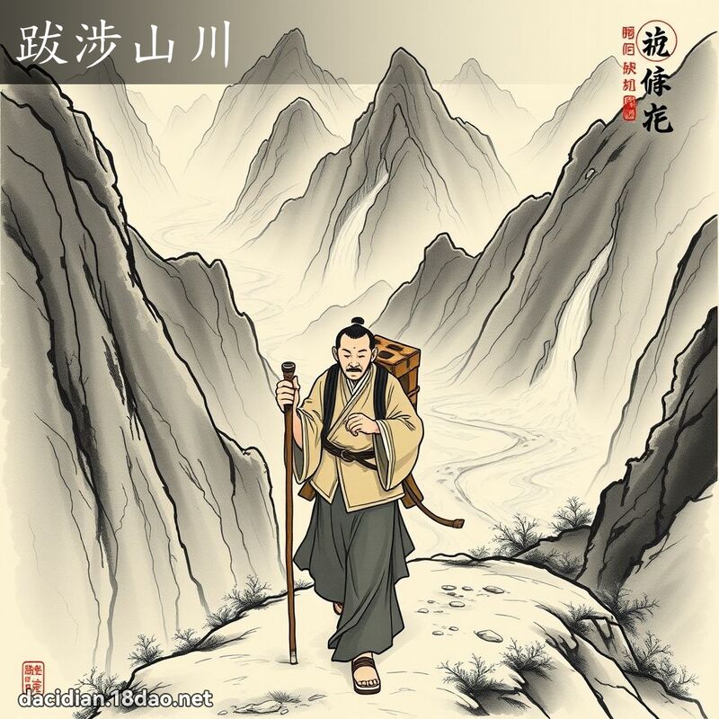 跋涉山川 配图