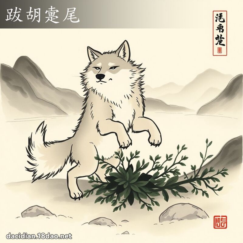 跋胡疐尾 配图