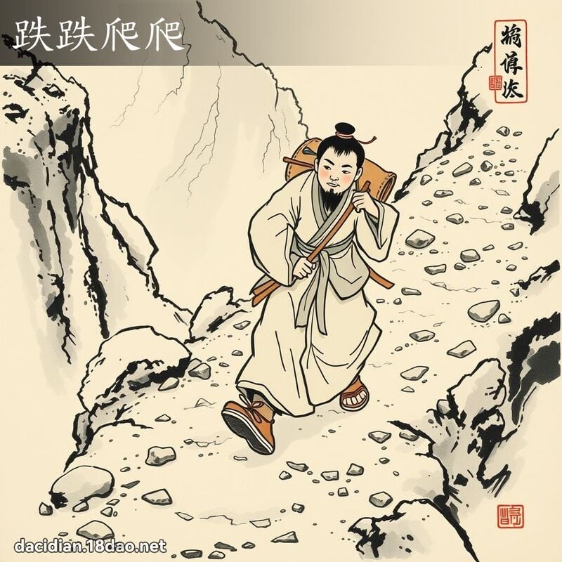 跌跌爬爬 配图