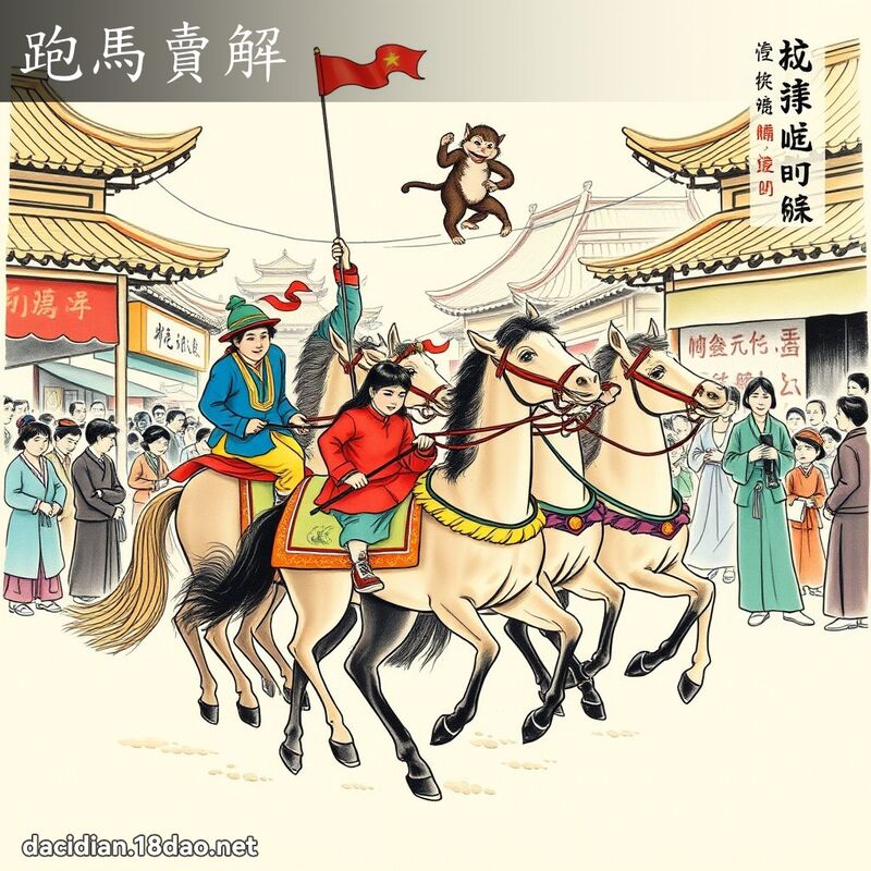 跑马卖解 配图