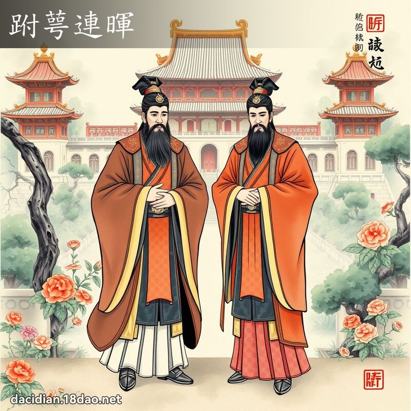 跗萼连暉 配图