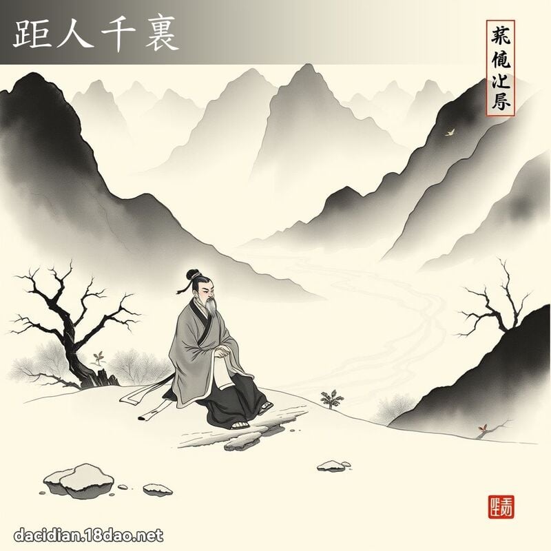 距人千裏 配图