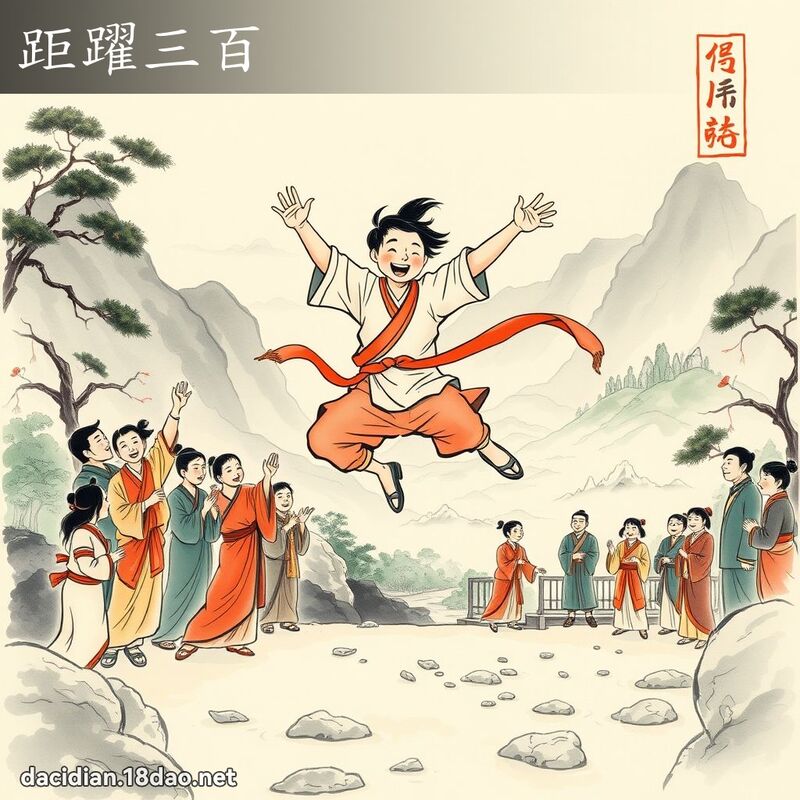 距跃三百 配图