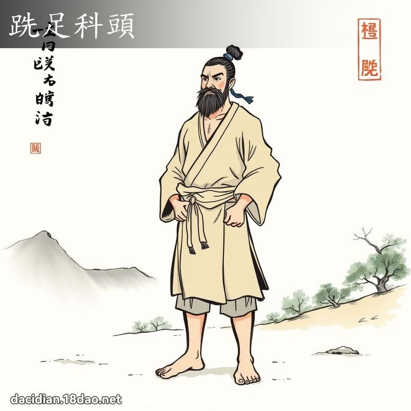 跣足科头 配图