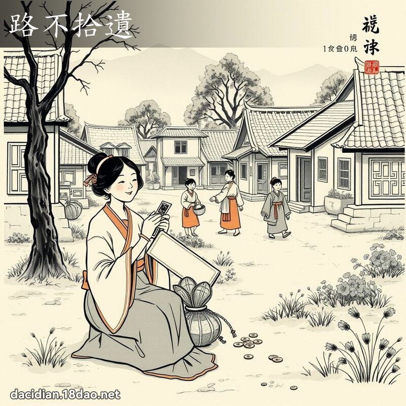 路不拾遗 配图