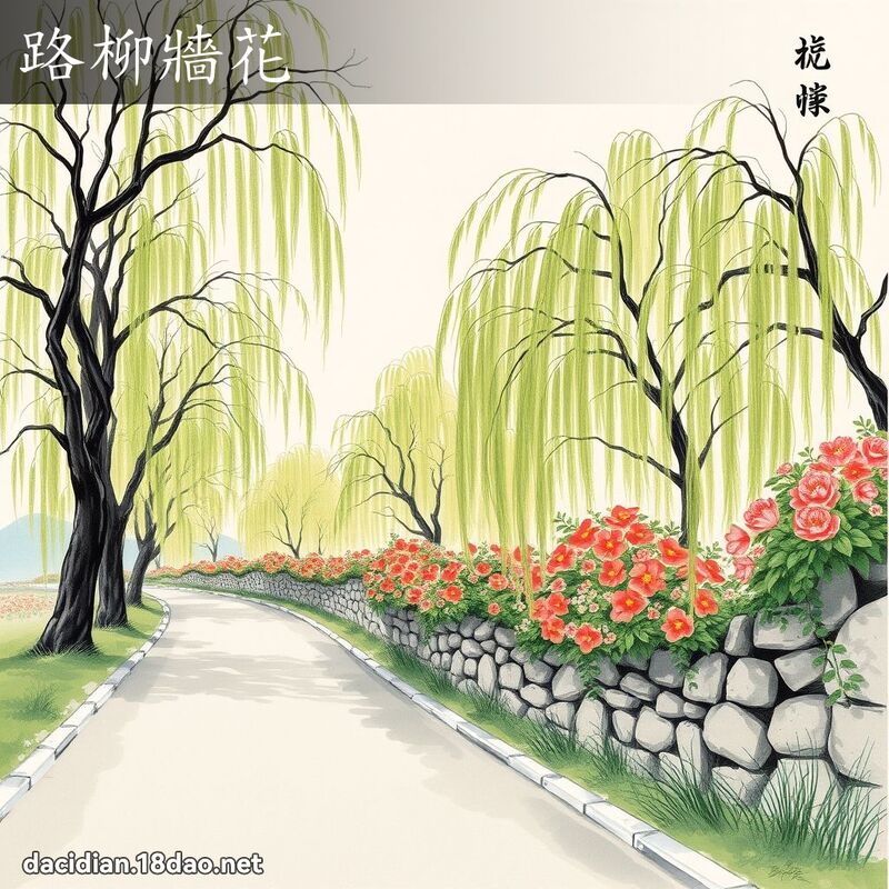 路柳墙花 配图