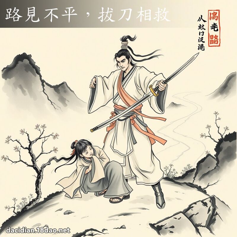 路见不平,拔刀相救 配图