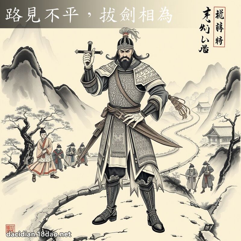 路见不平,拔剑相为 配图