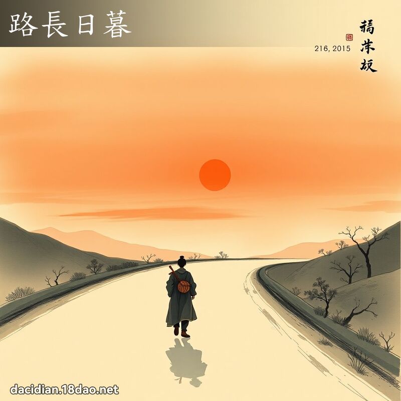 路长日暮 配图