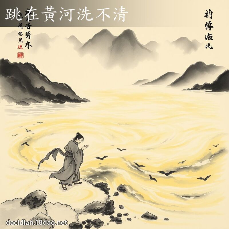 跳在黄河洗不清 配图