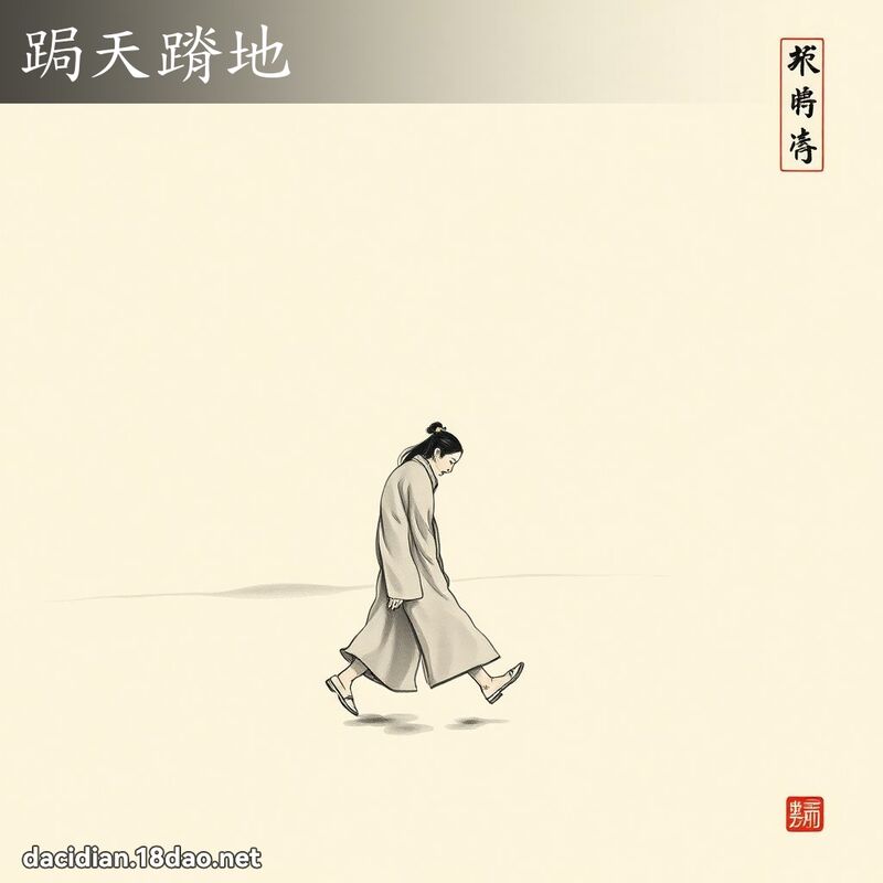 跼天蹐地 配图