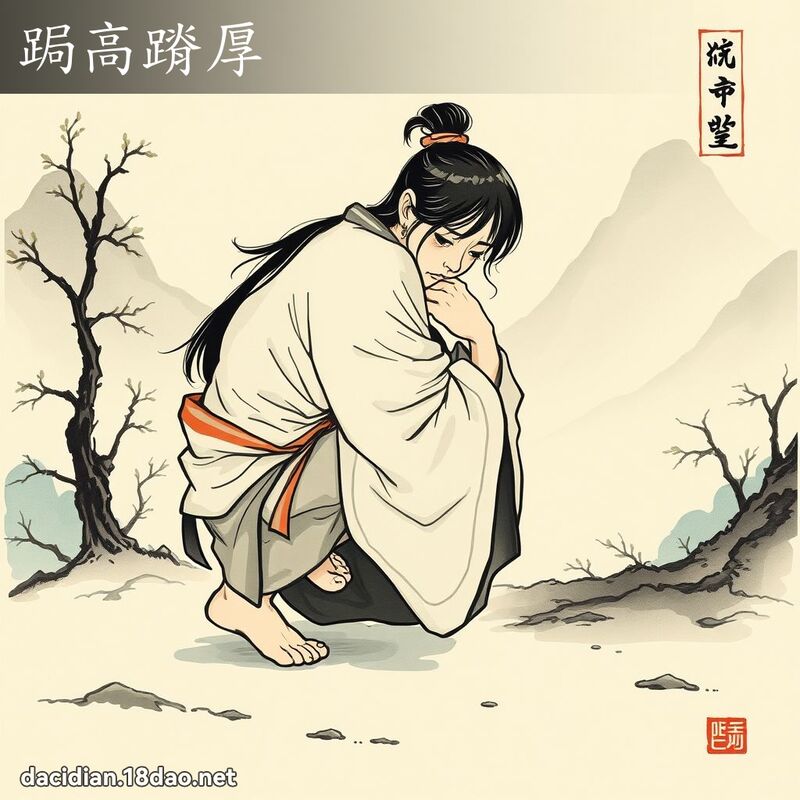 跼高蹐厚 配图