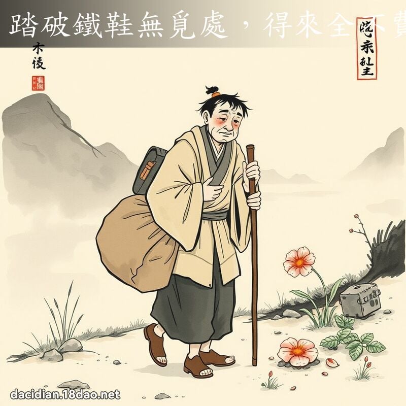 踏破铁鞋无觅处,得来全不费工夫 配图