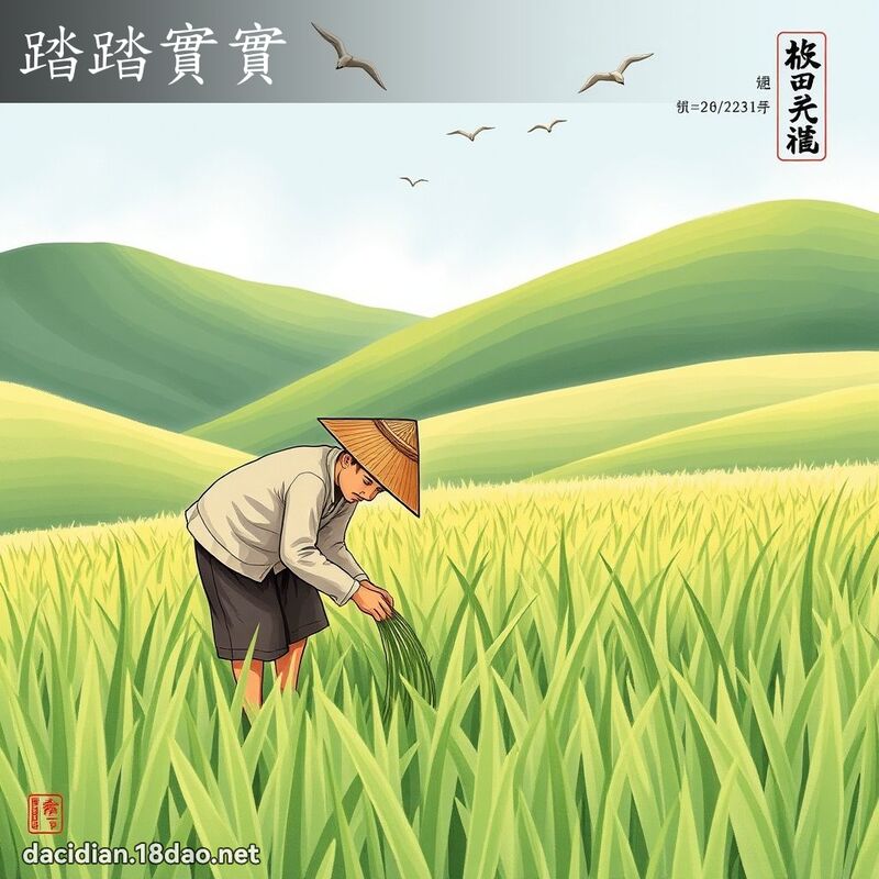 踏踏实实 配图