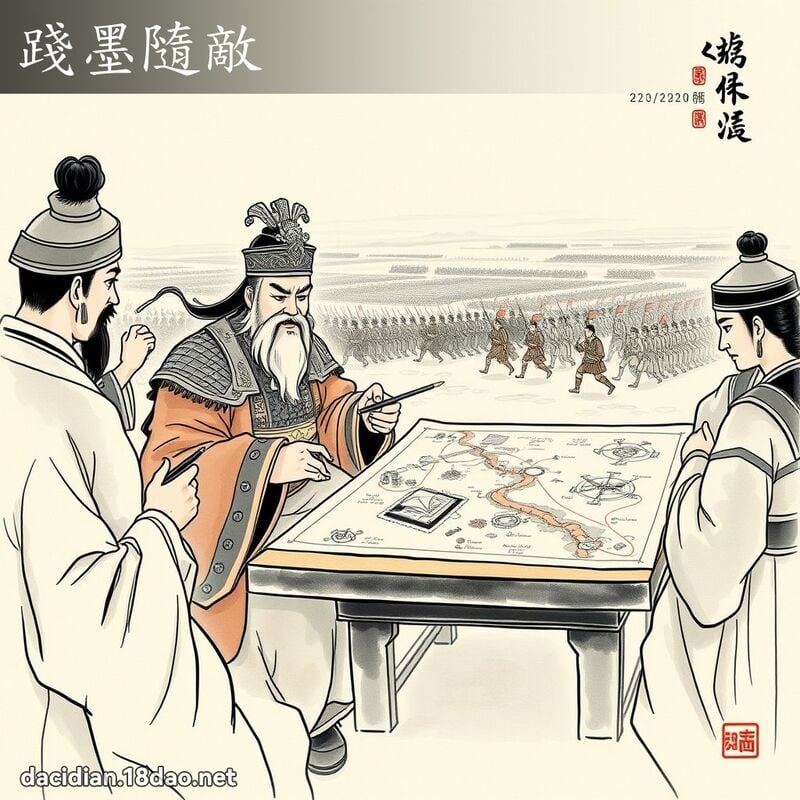 践墨隨敌 配图