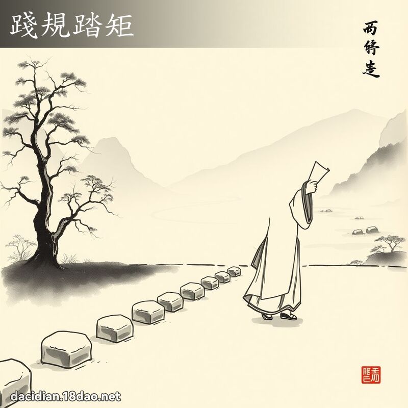 践规踏矩 配图