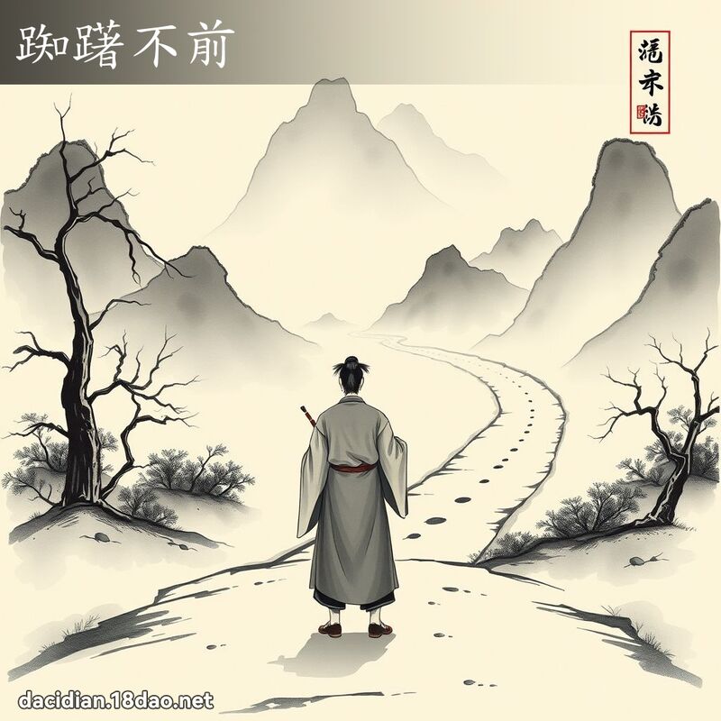 踟躇不前 配图