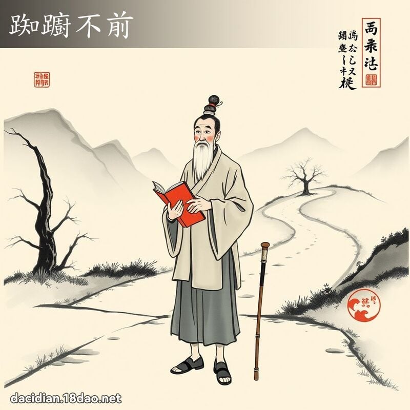 踟躕不前 配图