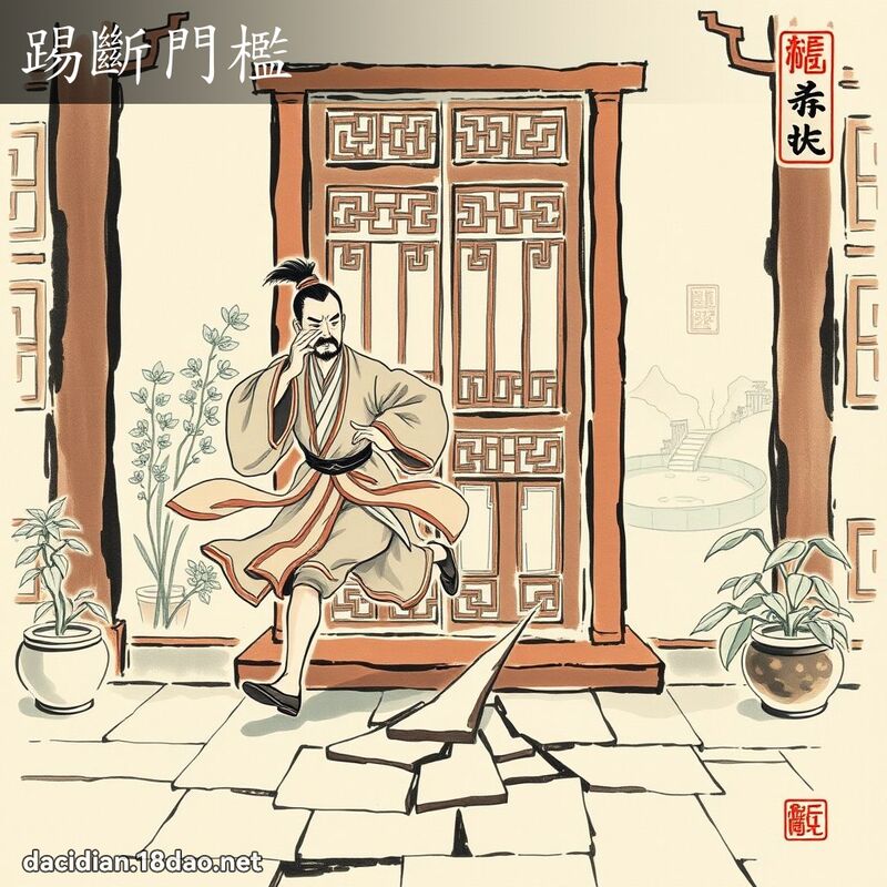 踢断门槛 配图