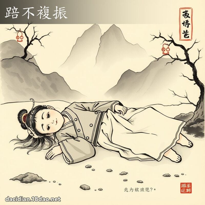 踣不复振 配图