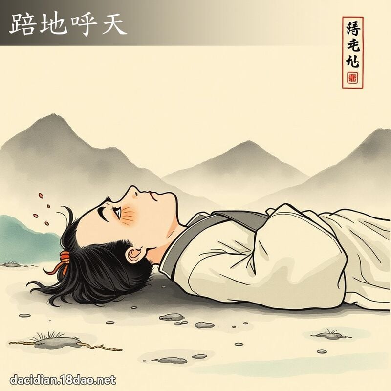 踣地呼天 配图
