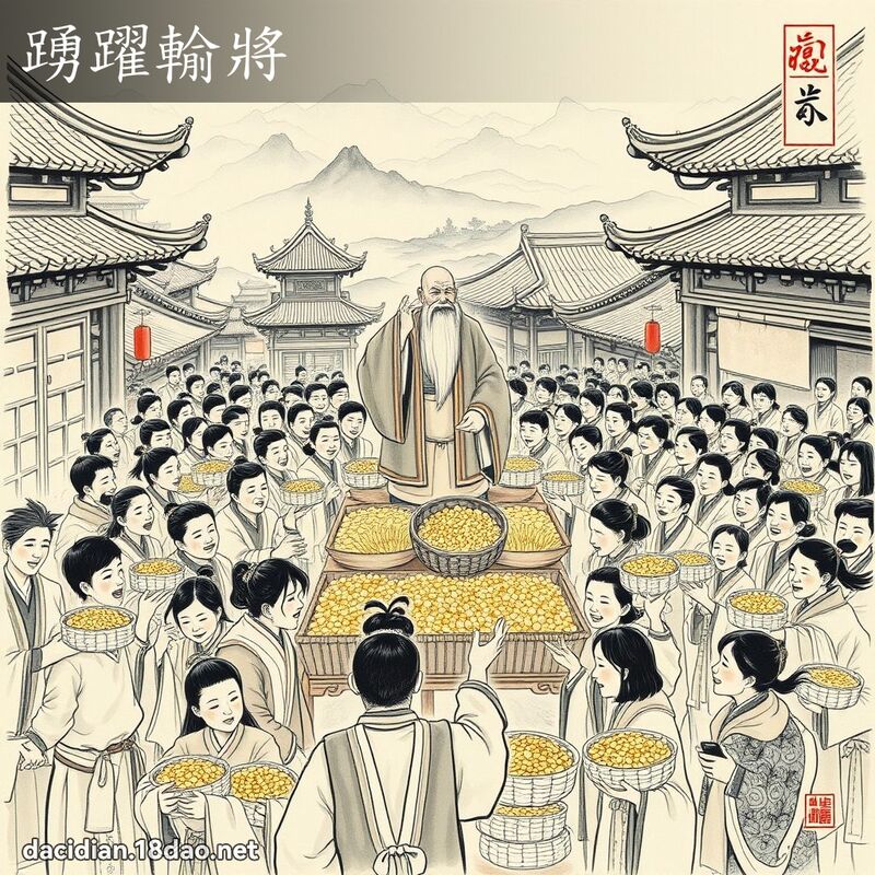 踊跃输將 配图