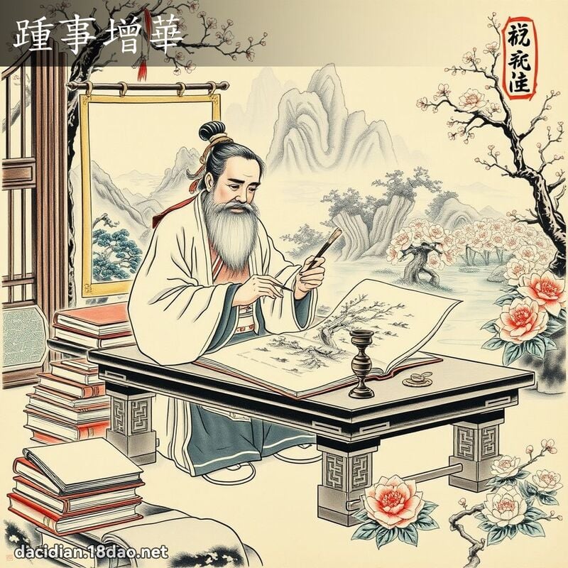 踵事增华 配图