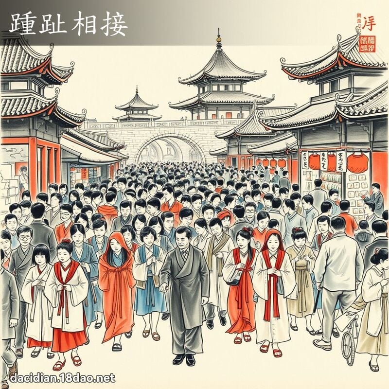 踵趾相接 配图