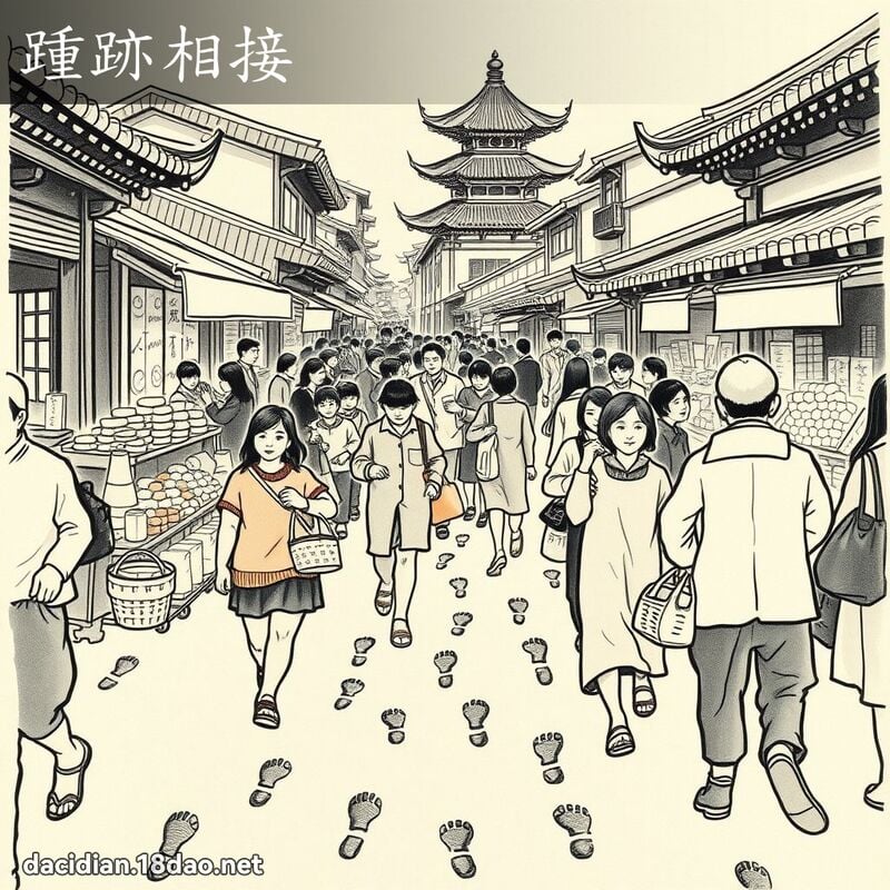 踵跡相接 配图