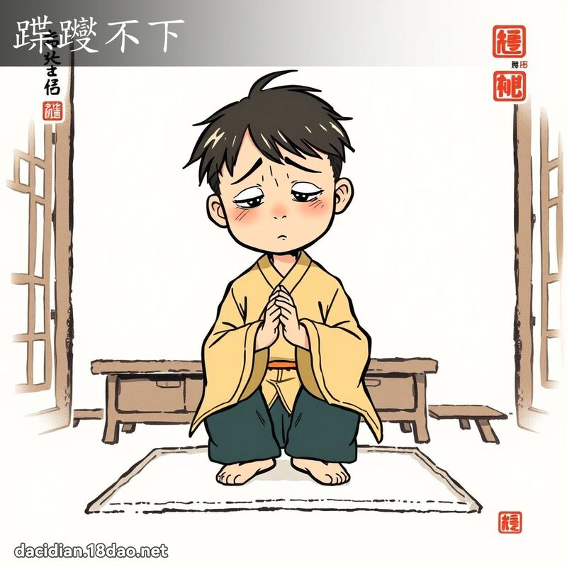蹀躞不下 配图