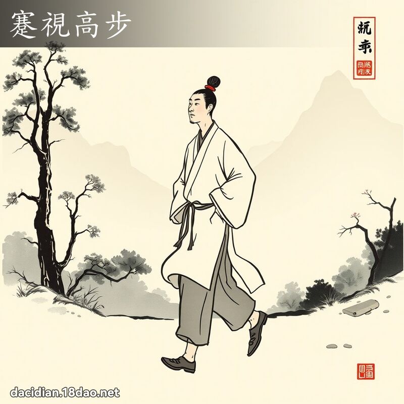 蹇视高步 配图