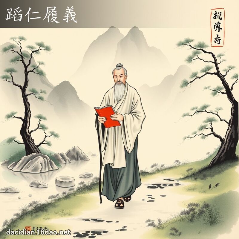 蹈仁履义 配图