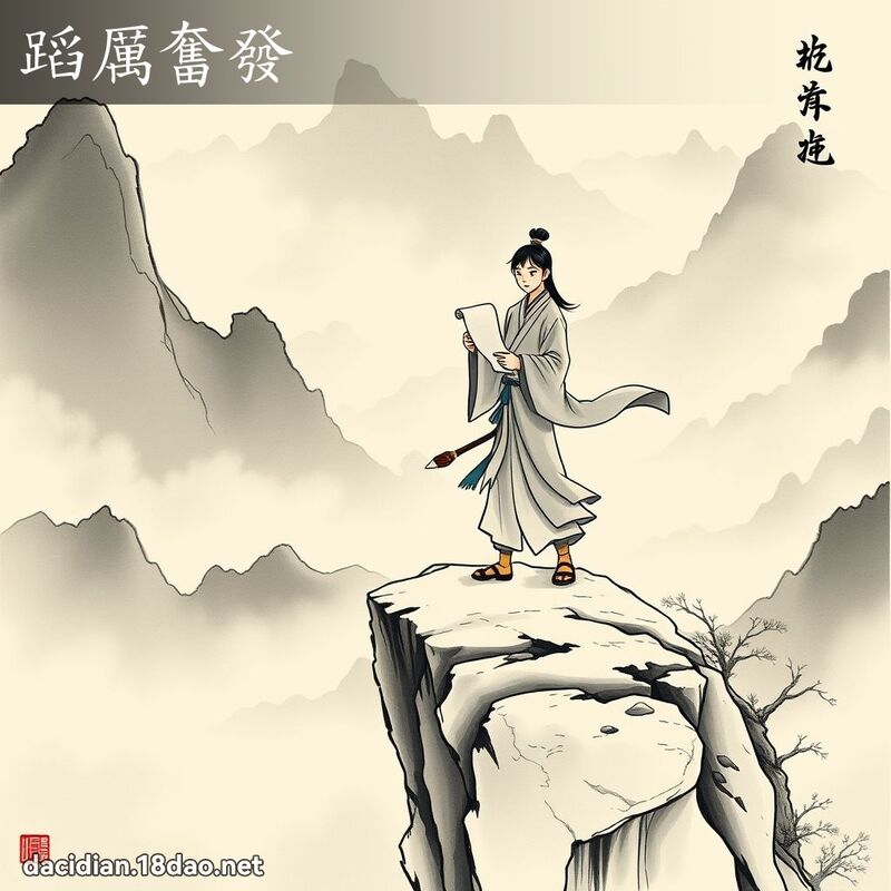 蹈厉奋发 配图