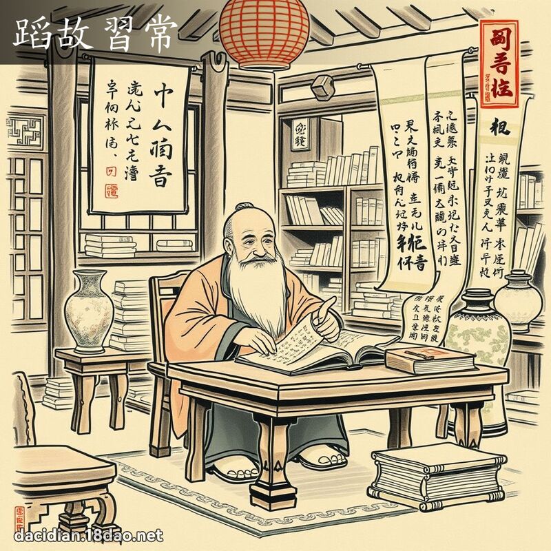 蹈故习常 配图