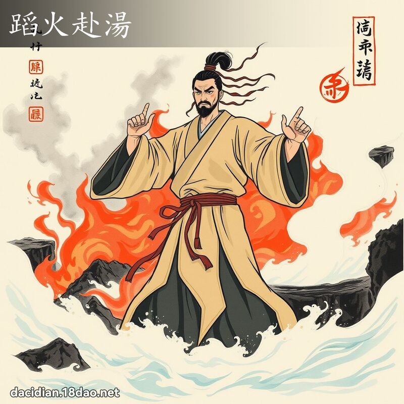 蹈火赴汤 配图