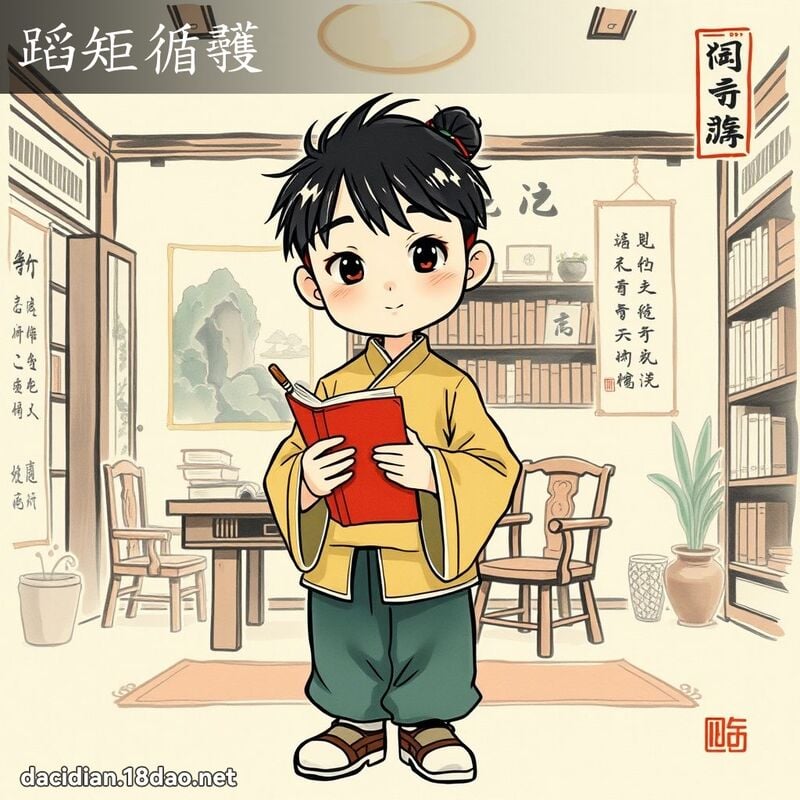 蹈矩循彠 配图