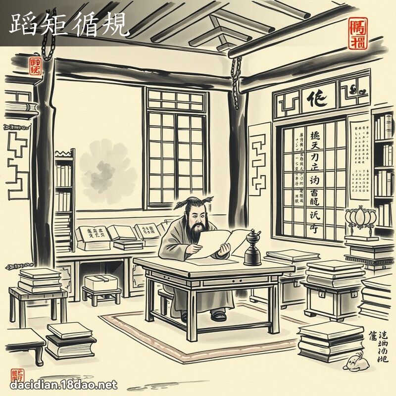蹈矩循规 配图