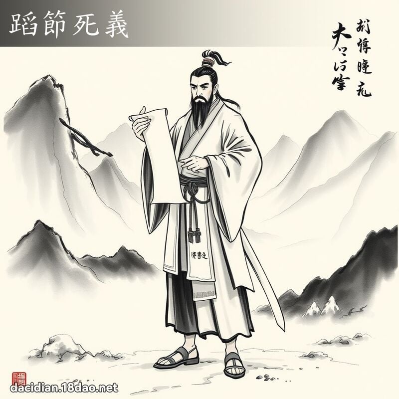 蹈节死义 配图