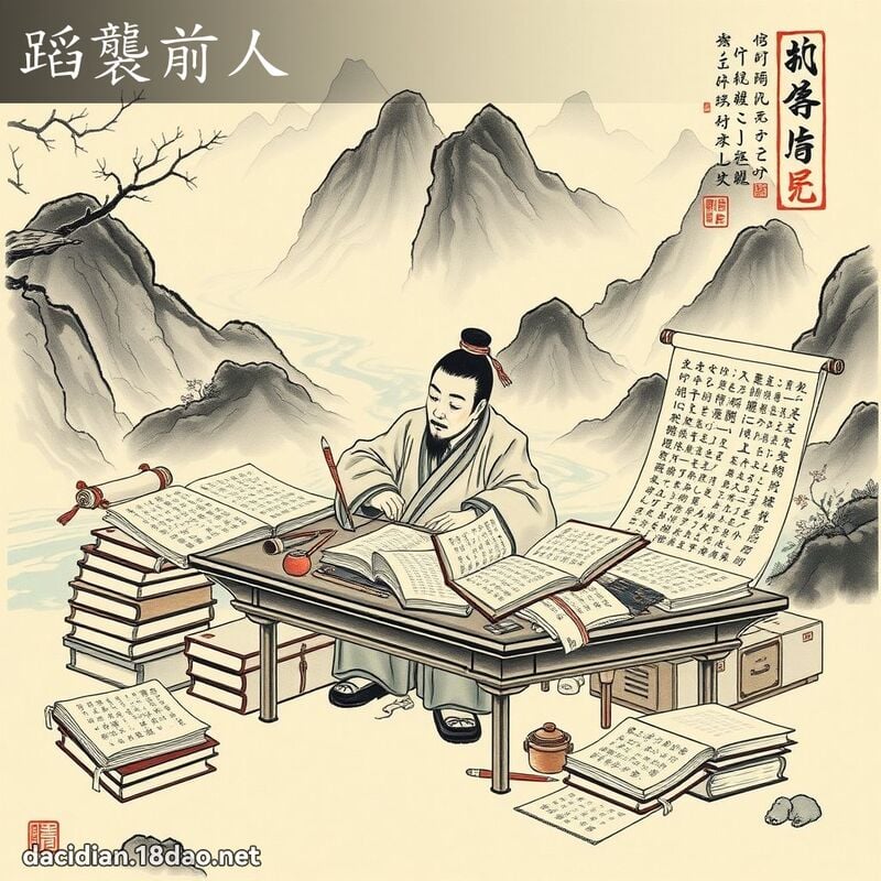 蹈袭前人 配图