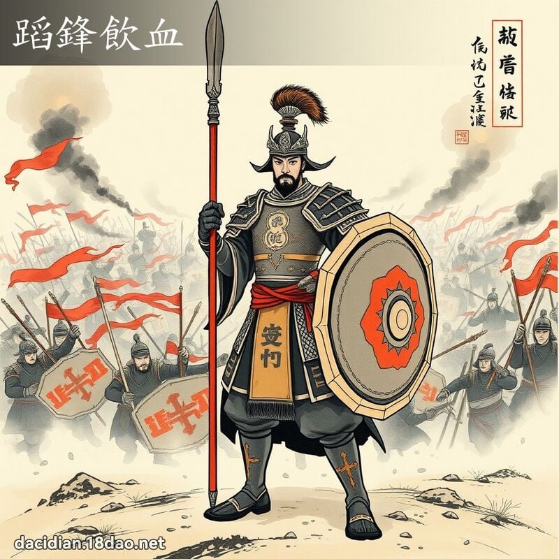蹈锋饮血 配图