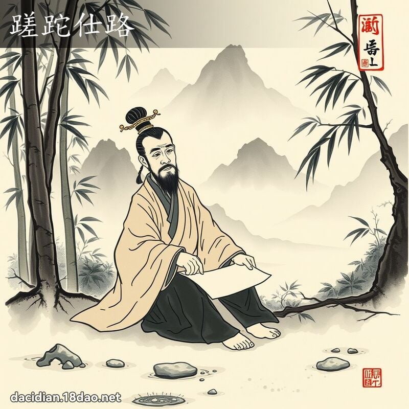 蹉跎仕路 配图