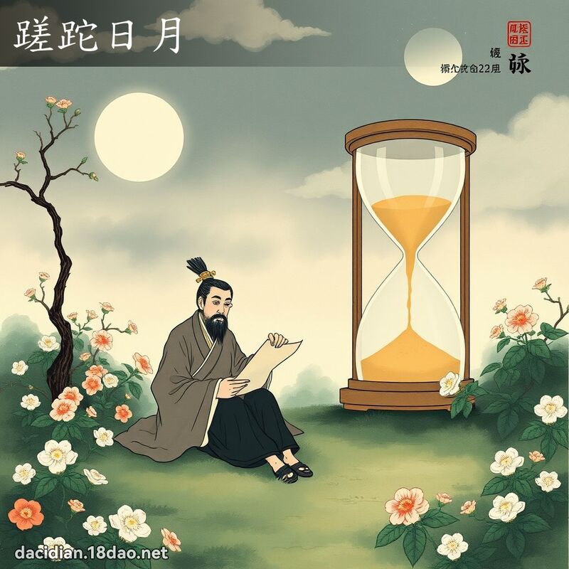 蹉跎日月 配图