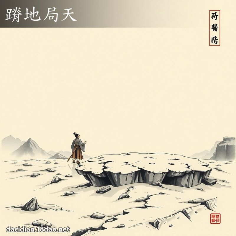 蹐地局天 配图