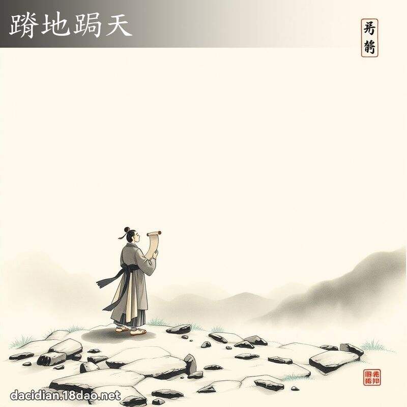 蹐地跼天 配图