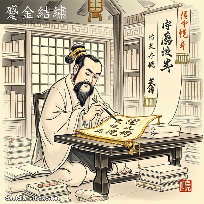 蹙金结绣 配图