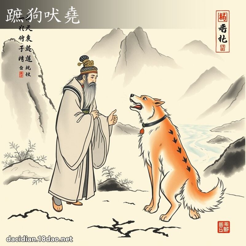 蹠狗吠尧 配图