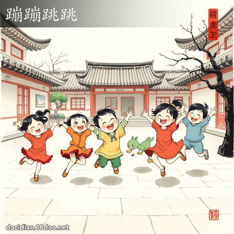蹦蹦跳跳 配图